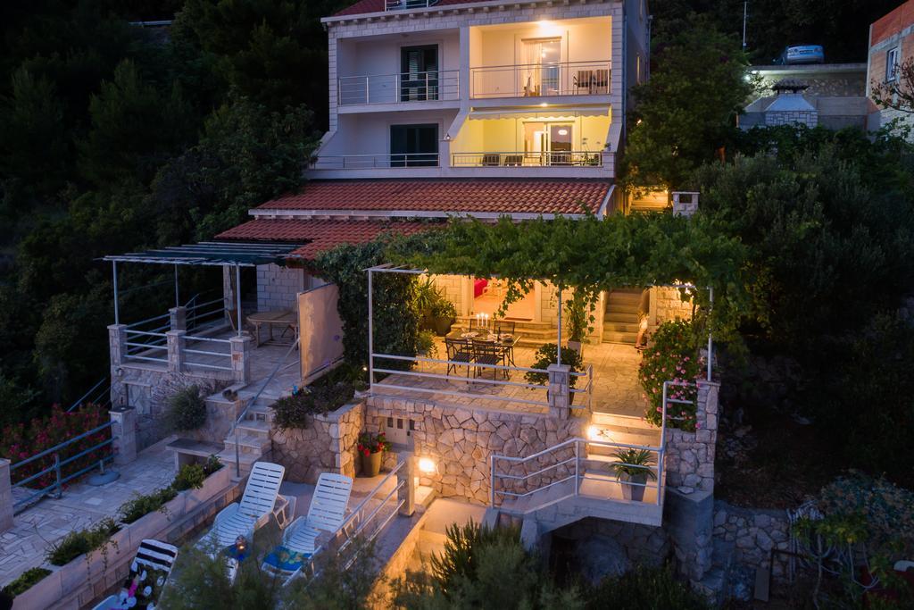 Apartments Ratac Lobrovic With Private Beach And Beautiful Sunset Slano Exterior photo